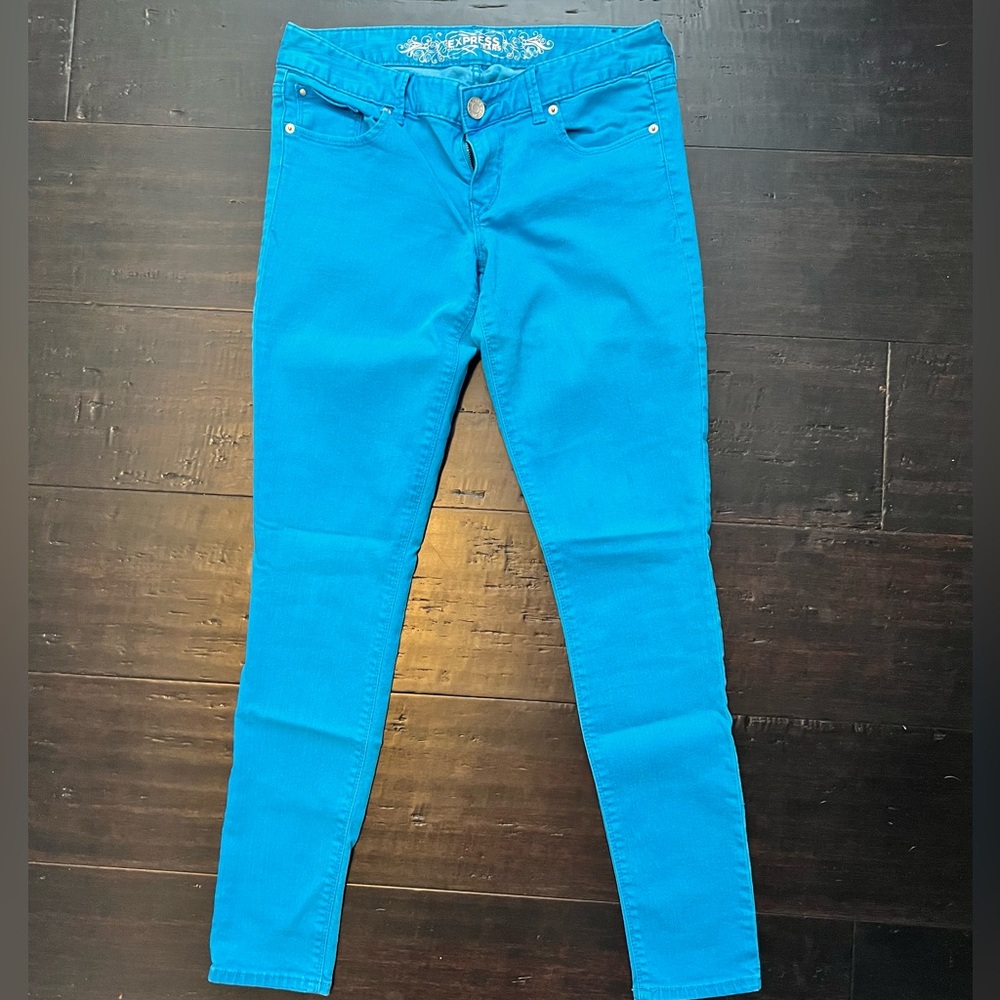 COPY - Express low-rise red skinny jeans. Size 6
